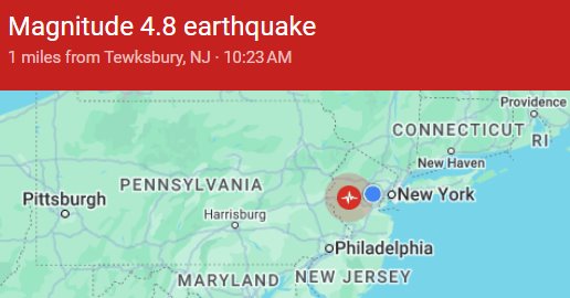 earthquake map screenshot