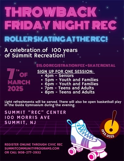 roller skating event flyer