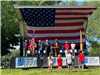 memorial day stage on village green