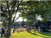 residents gathered on the village green for national night out