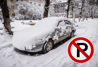 no parking snow