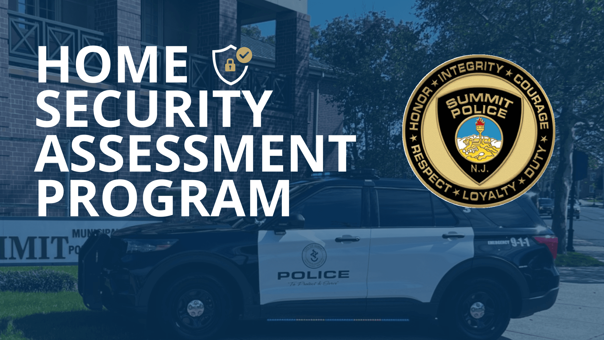 screenshot of SPD home security assessment program presentation slide