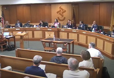 screenshot of council meeting video