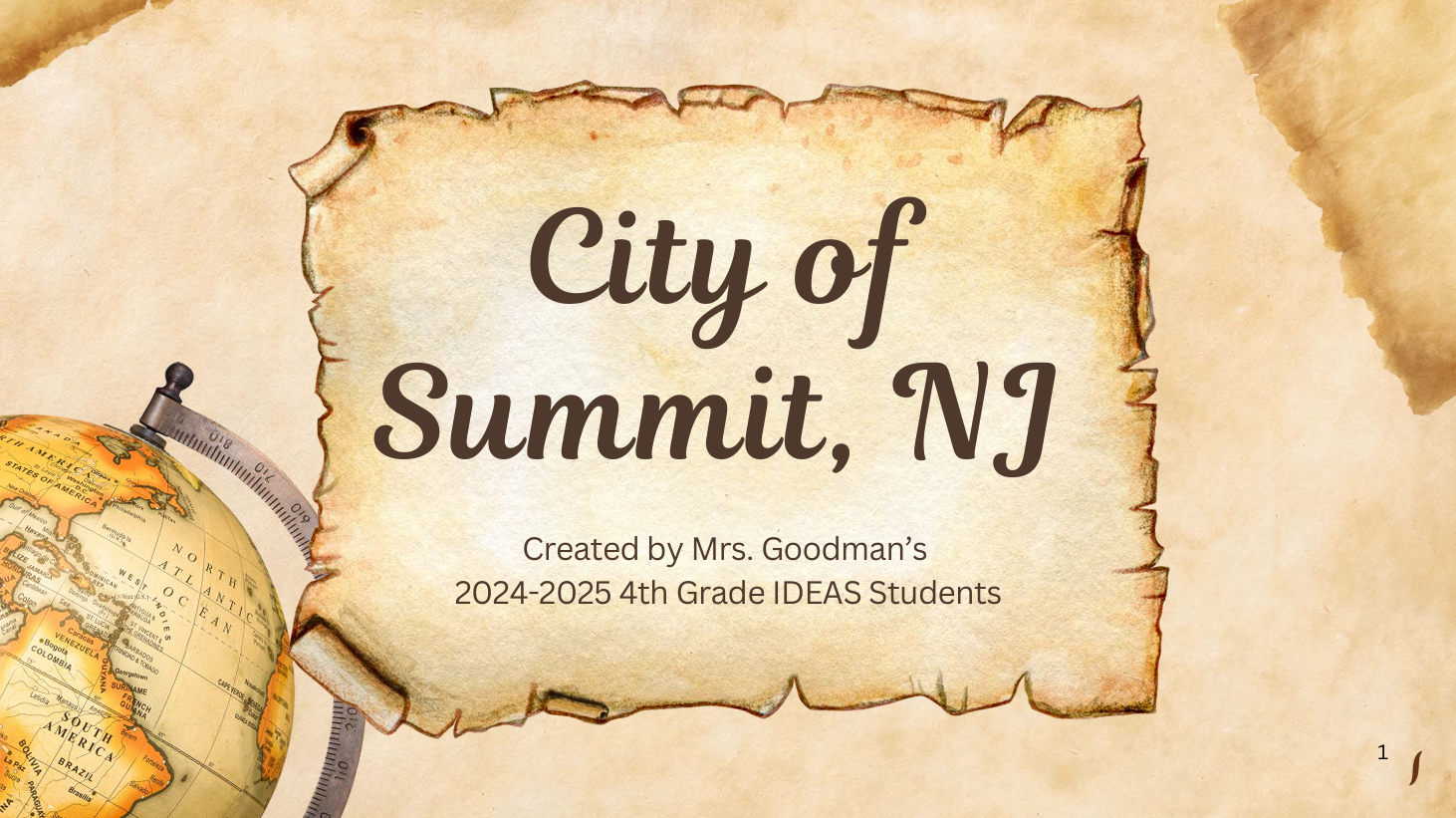 screenshot of history presentation