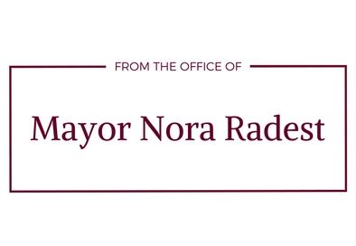 NF from the office of Mayor Nora Radest
