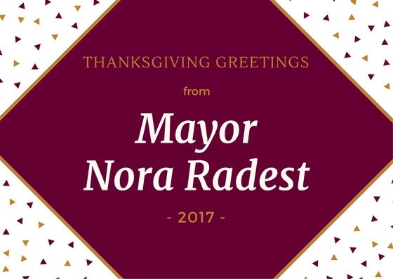 Thanksgiving Mayor message