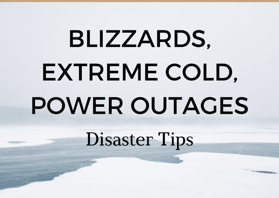 graphic reading Blizzards, extreme cold, power outages