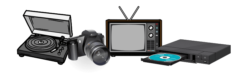 Graphic with images of various electronics