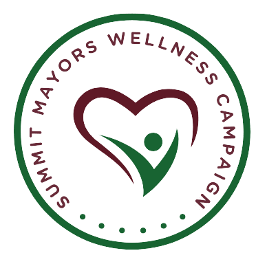 green white and maroon mayors wellness campaign logo