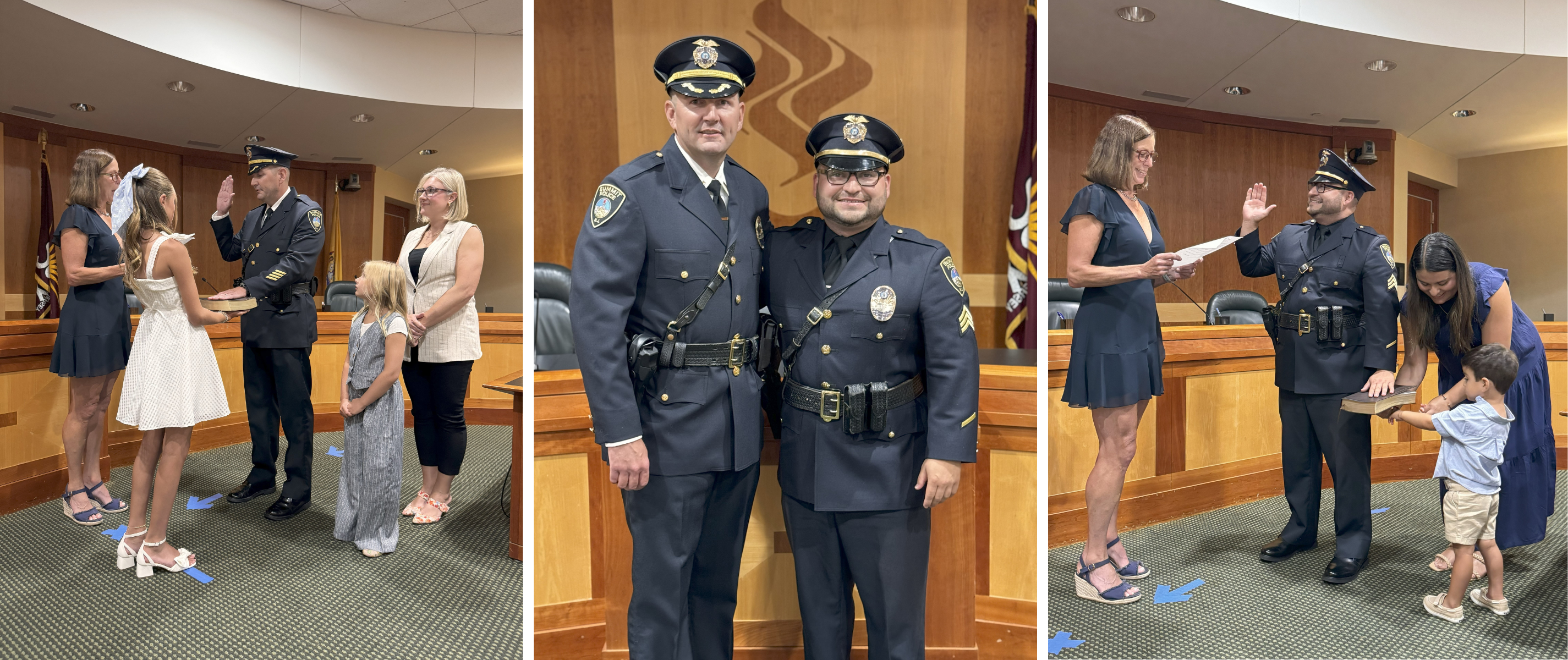 police officer swearing in photos