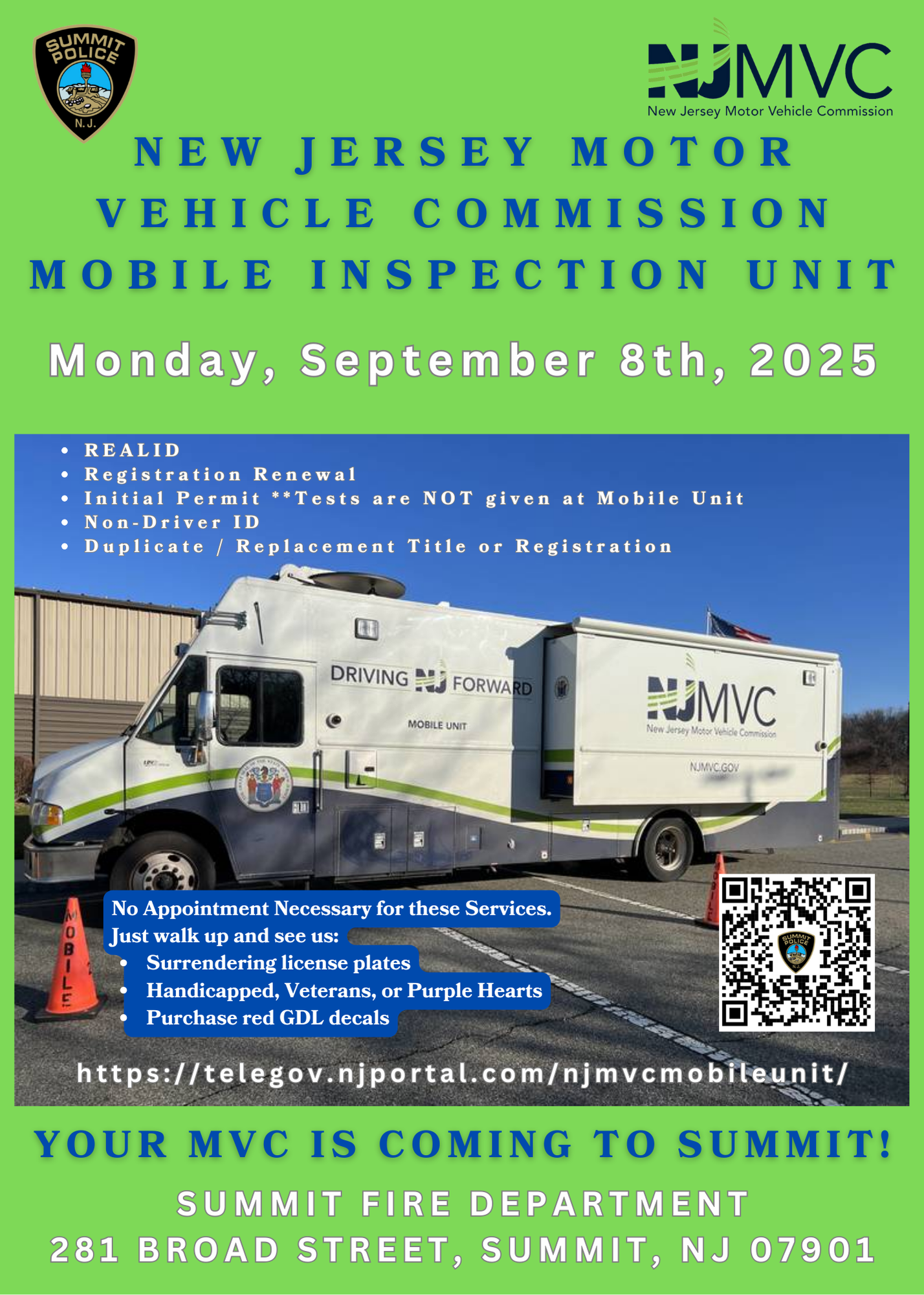 motor vehicle commission event flyer